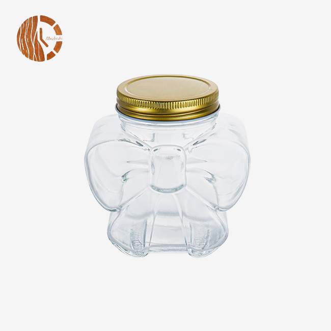 Novelty Bow-knot Glass Container for Gifts & Home Decor